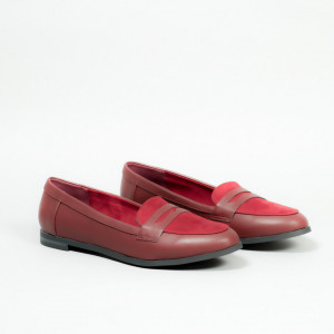 Mocasini KLARA bordo
