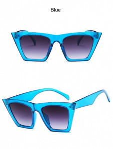 Ochelari de soare vintage cu model patrat Giuliana albastru