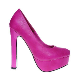 Pantofi platforma Bombone cyclam