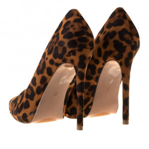 Pantofi stiletto cu toc inalt leopard Martina