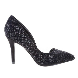 Pantofi stiletto negrii Julia