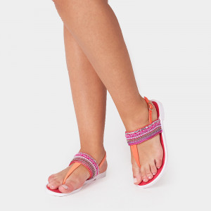 Sandale dama, casual, Salmon