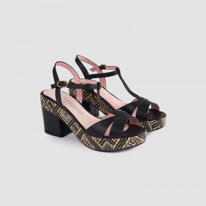 Sandale dama, DIALA, Negru