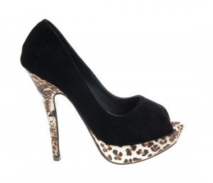 Pantofi de dama black suede Crush