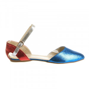 Balerini Albastri Piele Trendy Mia
