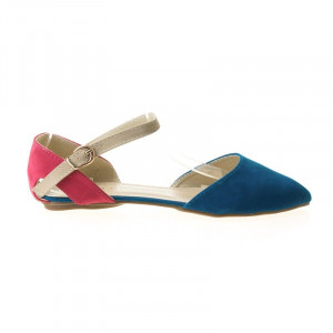 Balerini Piele Albastri Trendy Giulia
