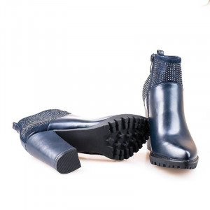 Botine cu toc gros Lucia Matar