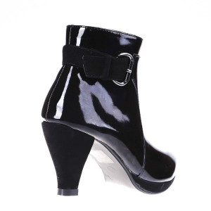 Botine Geni negru/pat/lami