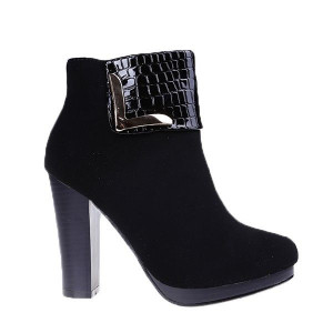 Botine Robertas negre/lami