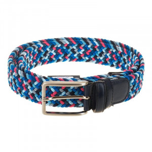 Curea Amalfi din piele naturala made in Romania Antonio blu