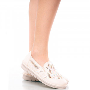 Pantofi casual cu talpa usoara Ania bej