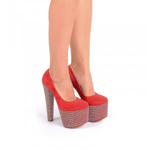 Pantofi cu platforma red Mia