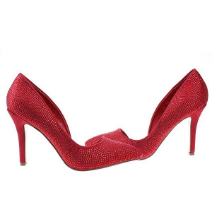 Pantofi stiletto rosii Shinny