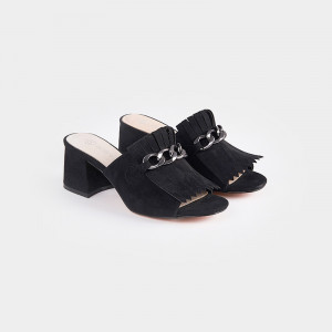 Papuci Dama, elegante, ESTRELLA, Negru