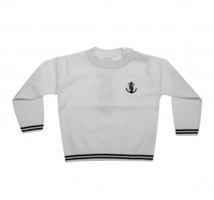 Pulover baieti white Edge