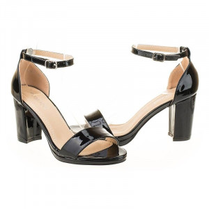 Sandale de ocazie metalic Mira blk