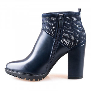 Botine cu toc gros Lucia Matar