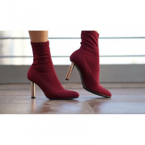 Botine dama LACY bordo