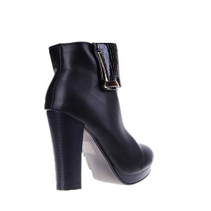 Botine Robertas negre/pu