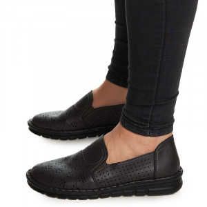 Pantofi casual cu talpa usoara Ania negru