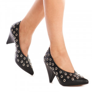 Pantofi cu toc gros trendy Anetta