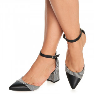 Pantofi cu toc mic gros Ecaterina