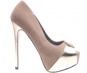 Pantofi khaki cu varf decupat Uma
