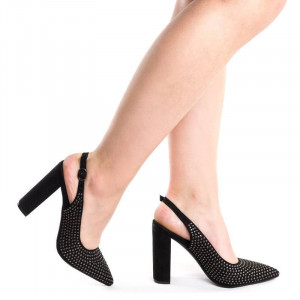 Pantofi stiletto cu toc gros Antonia