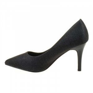 Pantofi stiletto eleganti cu toc mediu Marta blk