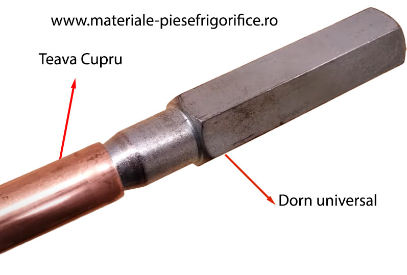 Exemplu Utilizare Dorn Universal pentru Largirea Tevilor de Cupru