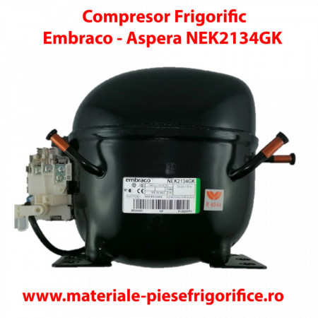 Compresor frigorific Embraco Aspera NEK2134GK | NEK 2134 GK | R404A, R507 | 220 - 240V/1/50Hz