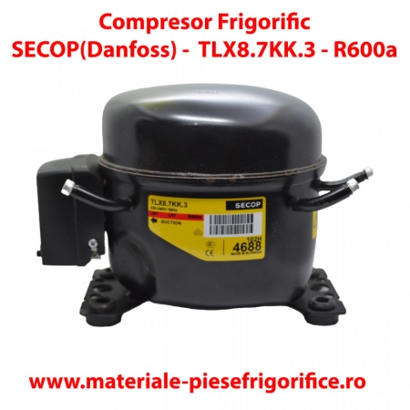 Compresor frigorific SECOP(Danfoss) TLX8.7KK.3 , R600a, 220-240V, 50Hz