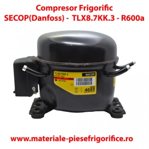 Compresor frigorific SECOP(Danfoss) TLX8.7KK.3 , R600a, 220-240V, 50Hz
