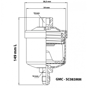 Filtru deshidrator GMC SC083MM