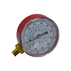 Manometru Freon R410a, R134a, R404a, 70mm, 1/8', rosu