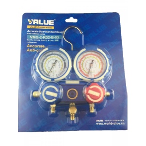 Manometru dublu freon R32 - VALUE VMG-2-R32-B-03