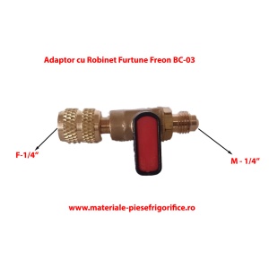 Adaptor cu Robinet Furtune incarcare /descarcare Freon BC-03