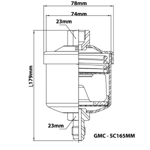 Filtru deshidrator GMC SC165MM
