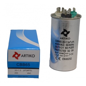 Condensator Pornire Motor, CBB65, 35+1.5uF(MFD), 450V AC
