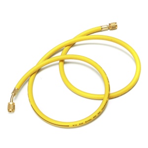 Furtun pentru incarcari - descarcari agenti frigorifici 1/4" SAE, 90 cm GALBEN(yellow) - 1 Buc
