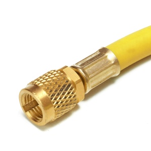 Furtun pentru incarcari - descarcari agenti frigorifici 1/4" SAE, 90 cm GALBEN(yellow) - 1 Buc