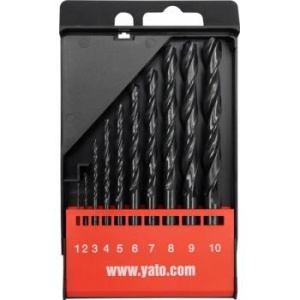Set 10 burghie pentru metal 1 - 10 mm HSS Yato YT-4461