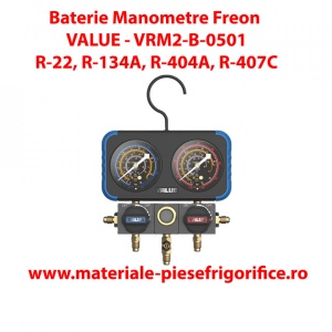 Set Baterie Manometre | Value - VRM2-B-0501 | Freon R22, R134A, R404A, R407C