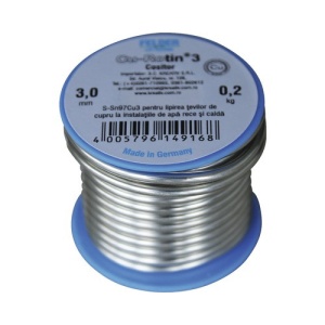 Aliaj de lipire moale 3mm 200gr cu-rotin 3, Felder