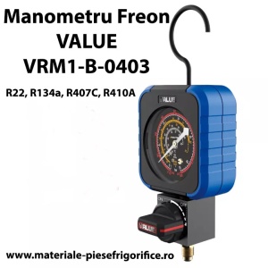 Manometru Freon de inalta presiune | Value VRM1-B-0403 | R22, R134a, R407C, R410A