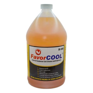 Solutie curatare instalatii aer conditionat, metal, cupru, alama non-acida Favorcool SB-930 3.8L Galbena