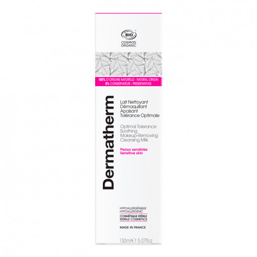 Dermatherm - Optimal Tolerance Lapte Demachiant Organic pentru Curatare si Calmare pentru ten sensibil, 150ml_1