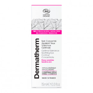 Dermatherm - Optimal Tolerance Concentrat Organic Calmant pentru conturul ochilor pentru piele sensibila, 15ml_1