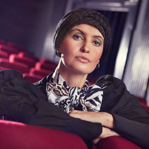 EMMY turban, Black&Shiny, Captuseala Bumbac/Vascoza