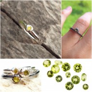 Inel cu peridot